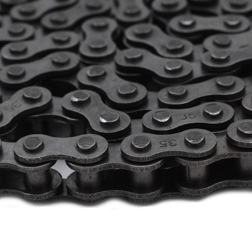 DURAFORCE Roller Chain #35 10 Feet Carbon Stell with 2 Connecting Link 0.375 Inch