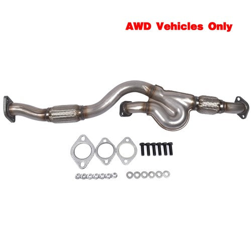 DURAFORCE Exhaust Front Flex Y Pipe for Kia Sportage EX LX 2.7L V6 2656CC AWD 2005-2008