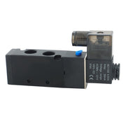 DURAFORCE 3/8'' 5 Port, 2 Position Pneumatic Solenoid Valve, 110V AC Coil, Air Return