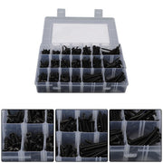 DURAFORCE 485Pcs Flat,Truss,Phillips Round Head wood screws W/20 Screw Size #6, #8, #10