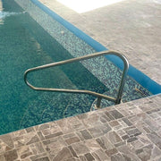 DURAFORCE Cross Braced Deck In-Ground Swimming Pool Stainless Steel Ladder Step Handrail