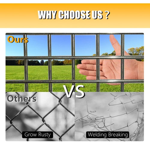 DURAFORCE 1"x1" 16 Gauge 24"x50' Welded Wire Fence Vinyl Coated Chicken Rabbit Mesh