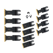 DURAFORCE For Metal Wood Plastic Cuts 12 Pcs Titanium Oscillating Saw Blades