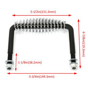 DURAFORCE 5" Spring Handle w/Mounting Bracket Tool For BBQ Grill Wood Furnace Stove Smoker