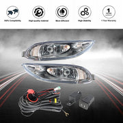 DURAFORCE For Toyota Corolla 2005-2008 Bumper Lamp Clear Fog Light Pair+Switch Wiring Kit