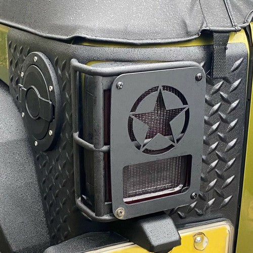 Rear Corner Guards Body Armor Kit Tail Light Cover for Jeep Wrangler JK 07 18