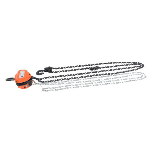 DURAFORCE Hand chain hoist carbon steel orange 2 tons/4400 lbs 10 feet 360° swivel hook