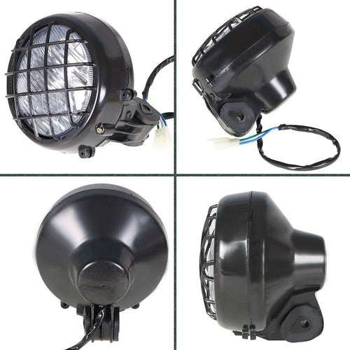 DURAFORCE 2× Headlights lens bulbs lights grills For Yamaha Banshee 1987-2006 Warrior 350