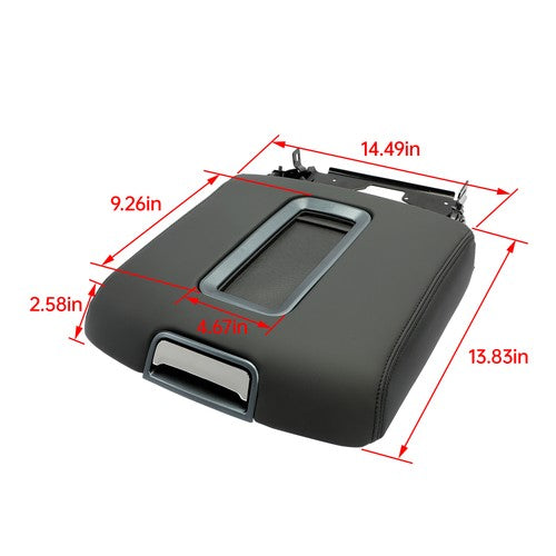 Leather Center Console Armrest Lid for 14-17 18 19 Chevrolet Suburban Silverado