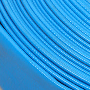 DURAFORCE Blue 1-1/4" x 50FT PVC Irrigation Discharge Hose W/Aluminum Connectors for Pools