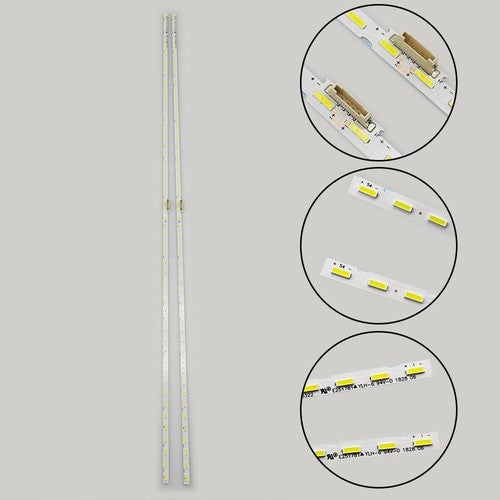 LED Backlight Strips 2 Pack for Samsung UN65NU6900 UN65RU7100 UN65RU7300