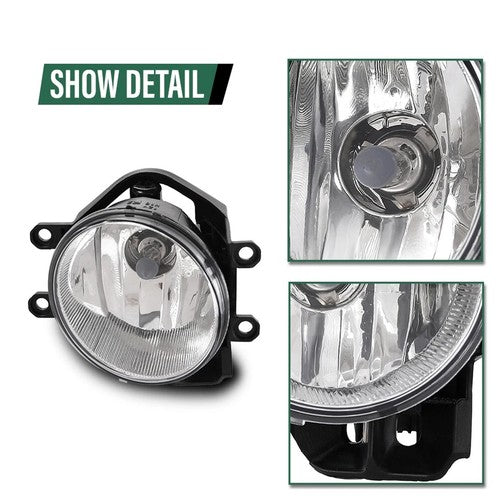 Fit 2014-2018 Toyota 4Runner/2016-2019 RAV4 Front Halogen Fog Lights Lamps Pair