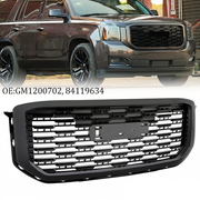 DURAFORCE 22936421 Front Upper Grille for GMC Yukon Denali Style 2015-2020 Gloss Black ABS