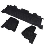 DURAFORCE Floor Mats for Ford F-250/F-350/F-450 2012-2016 SuperCrew Cab All Weather Liners