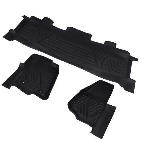 DURAFORCE Floor Mats for Ford F-250/F-350/F-450 2012-2016 SuperCrew Cab All Weather Liners