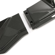 DURAFORCE Front Bumper Body Kit Lip Spliiter For 2017-2023 Tesla Model 3 Carbon Style 3Pcs