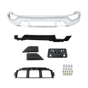DURAFORCE Fit For Ford F-150 2021-2023 Front Bumper Face Bar 6-piece Kit W/o Sensor Holes