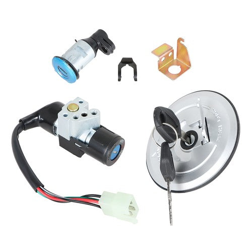 DURAFORCE Ignition Switch Fuel Gas Cap Key Lock Set For Honda MSX125 GROM125 AC 2014-2015