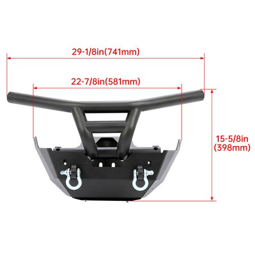 Winch Ready Front Bumper with D-Rings Brush Guard for Can-Am Maverick X3 17-23