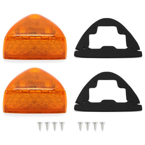 Pair 31 Led For Peterbilt 379 359 Turn Signal Light Amber Led Amber Lens Rh Lh