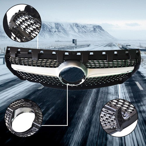 DURAFORCE Front Bumper Grille Plastic Black Fit For 2013-2016 Mercedes Benz W117 CLA250
