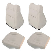 DURAFORCE For Chrysler 300C 2005-2010 4PCS Both Side Bottom&Top Seat Cover Lt Gray Leather