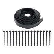 DURAFORCE Garden Edging Kit With Anchoring Spikes No Dig Lawn Border L-shaped Lawn