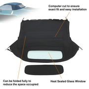 DURAFORCE For Nissan 350Z 2003-2009 Black Vinyl Convertible Soft Top w/Heated Glass Window