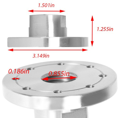DURAFORCE For 1" × 8 Tpi Spindle 3Inch Steel Face Plate Woodworking Lathe Faceplate