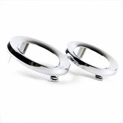 DURAFORCE Pair Front Chrome Fog Light Trim Lamp Cover for 2009-2013 Subaru Forester