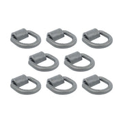 DURAFORCE 8 Pack 3/4" Heavy Duty Weld On Forged D Rings with Welding Clips, 26,500 lbs
