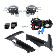 DURAFORCE For Honda CR-V 2023-2024 Left+Right Side w/Switch Wiring LED Fog Lights Assembly