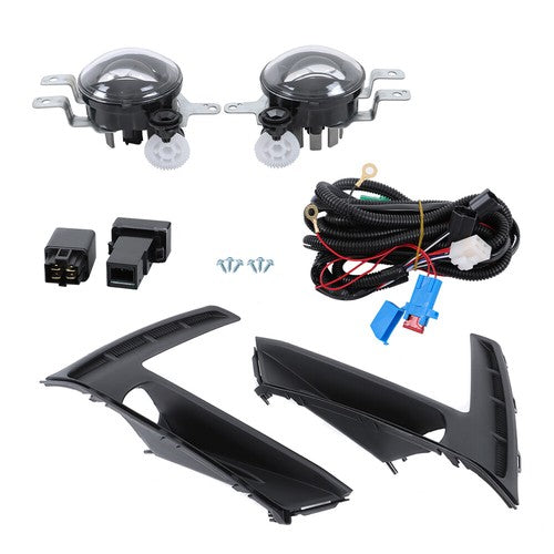 DURAFORCE For Honda CR-V 2023-2024 Left+Right Side w/Switch Wiring LED Fog Lights Assembly