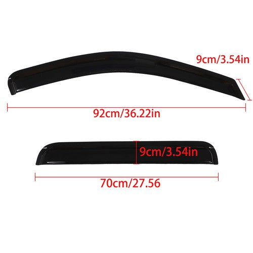 DURAFORCE Replacement Window Visors Sun Rain Guards Fit For Jeep Grand Cherokee 2005-2010