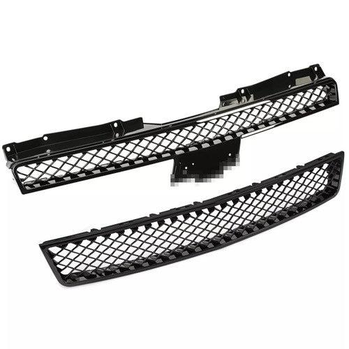 Mesh Front Bumper Grille Grill for 07-14 Chevy Tahoe Suburban Avalanche Black
