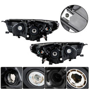 DURAFORCE Front Headlights Headlamps For Toyota Highlander 2014-2016 Left+Right Side Clear