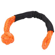 DURAFORCE 1"×20ft Kinetic Recovery Tow Rope Heavy Duty Energy Rope w/2 Soft Shackle Orange