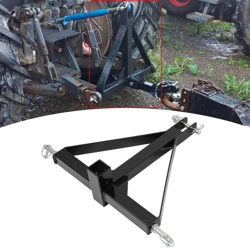 DURAFORCE 3 Point Hitch 2'' Trailer Receiver Hitch Tow Drawbar Category 1 Tractor Adapter