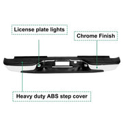 DURAFORCE For 99-07 Silverado/Sierra 2500 HD 3500 Rear Step Bumper w/ License Plate Lights