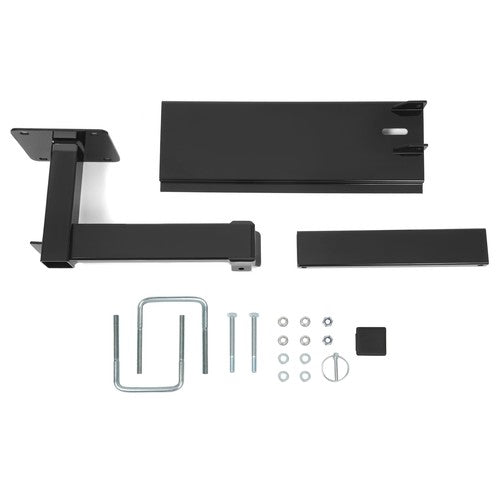 DURAFORCE For Grilling Universal Powder Coated Black Bumper-Mounted Swing Arm Assembly