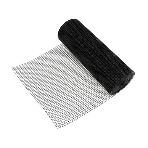 DURAFORCE Hardware Cloth 19 Gauge Black PVC Coated Wire Fencing Garden Fence Roll 1/2inch