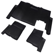DURAFORCE TPE Floor Mats Liners for Ford F150 Crew Cab 2010-2014 with 1st Row Bucket Seat