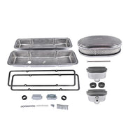 DURAFORCE Polished Valve Cover Breather PCV Valve Air Cleaner For 58-86 SBC Chevy 350 400