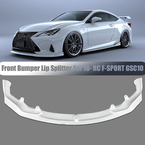 DURAFORCE FRP White Front Bumper Lower Splitter Lip For 2018 - Lexus F-Sport GSC10 RC