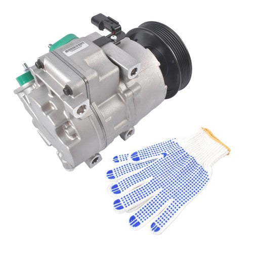 DURAFORCE New A/C Compressor for Hyundai Genesis 3.8 2009-2014 V6 3.8L w/ 6-Groove Pulley