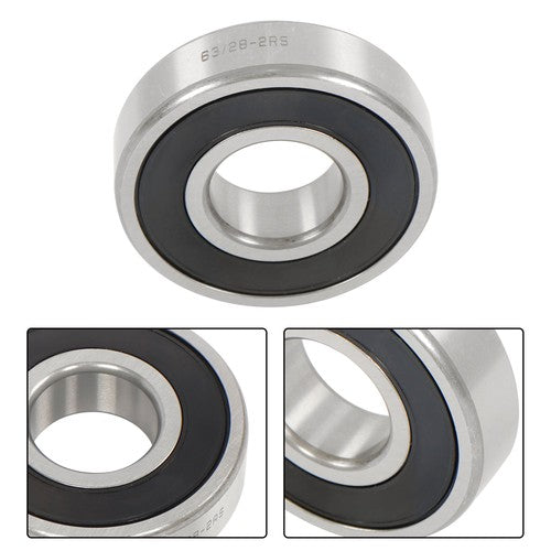 DURAFORCE 4Pcs 63/28-2RS Bearings 28×68×18mm Double Rubber Seals Deep Groove Ball Bearing