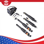 DURAFORCE 4× Air Shock Struts Front & Rear + 1× Compressor Pump For Cadillac Chevrolet GMC