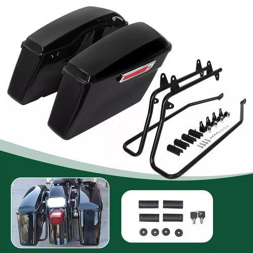 DURAFORCE Saddlebag Saddle Bags Conversion Bracket For Harley Heritage Softail 1986-2017