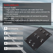 DURAFORCE For Audi A4 S4 A5 S5 A7 Front Bumper Tow Hook License Plate Mount Bracket Holder