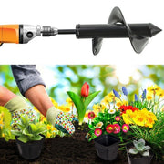 DURAFORCE Auger Drill Bit 3 in. x 7 in.Black Garden Plant Flower Bulb Rapid Planter Spiral